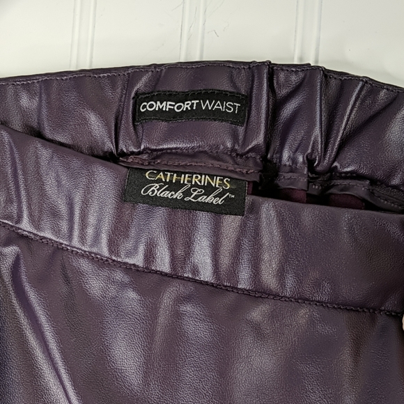 Catherines Faux Leather Pencil Skirt - Picture 3 of 6